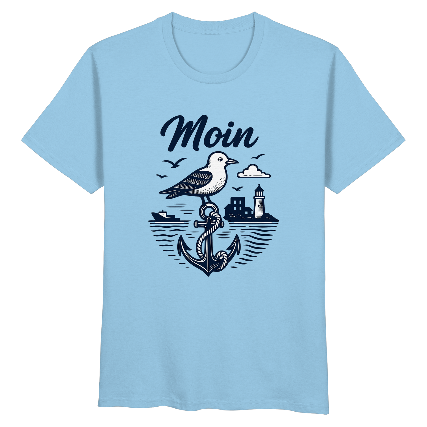 LLOOVA Bio Baumwollshirt „Ankerplatz“ für Damen und Herren

