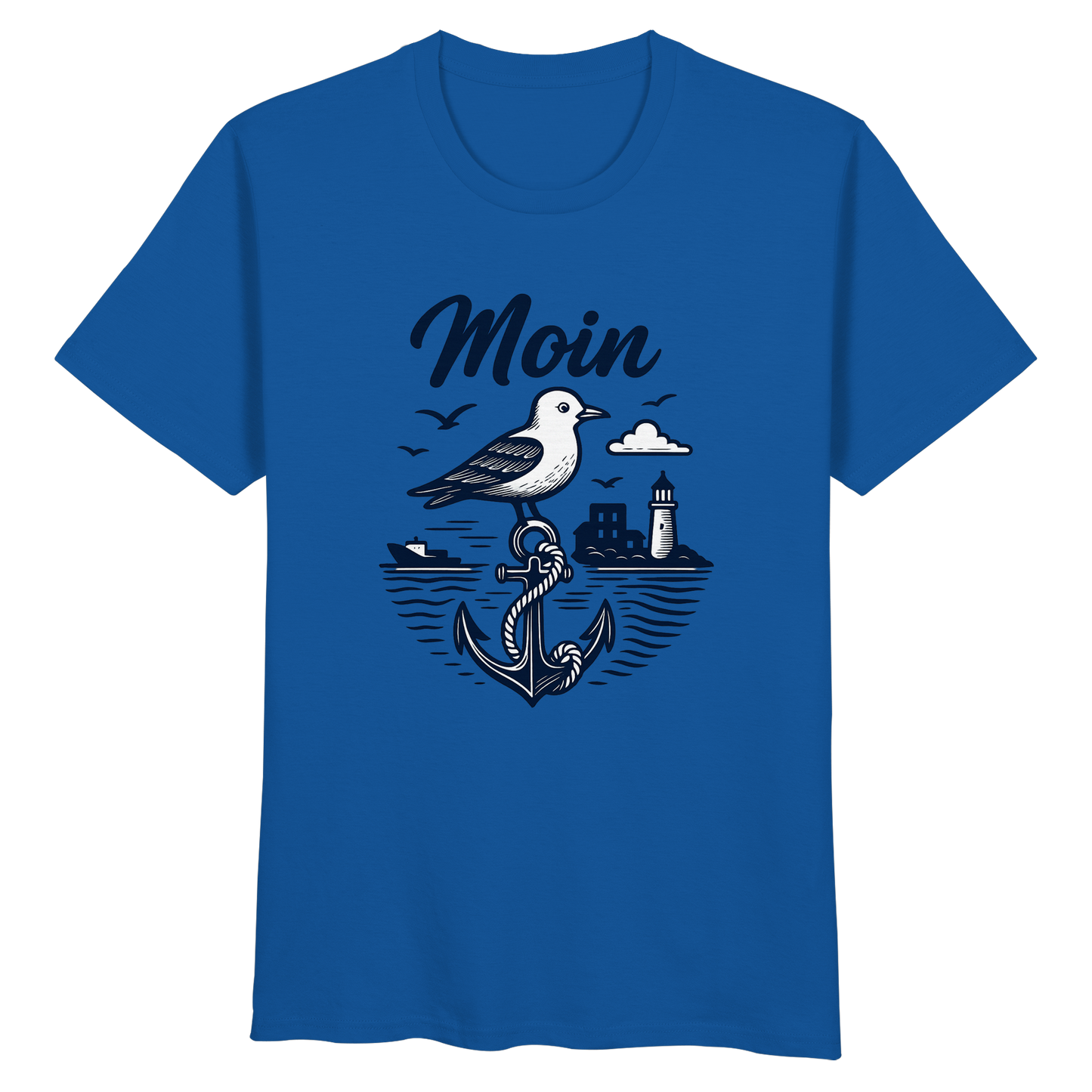 Maritimes Bio T-Shirt aus Hamburg – Vorderansicht

