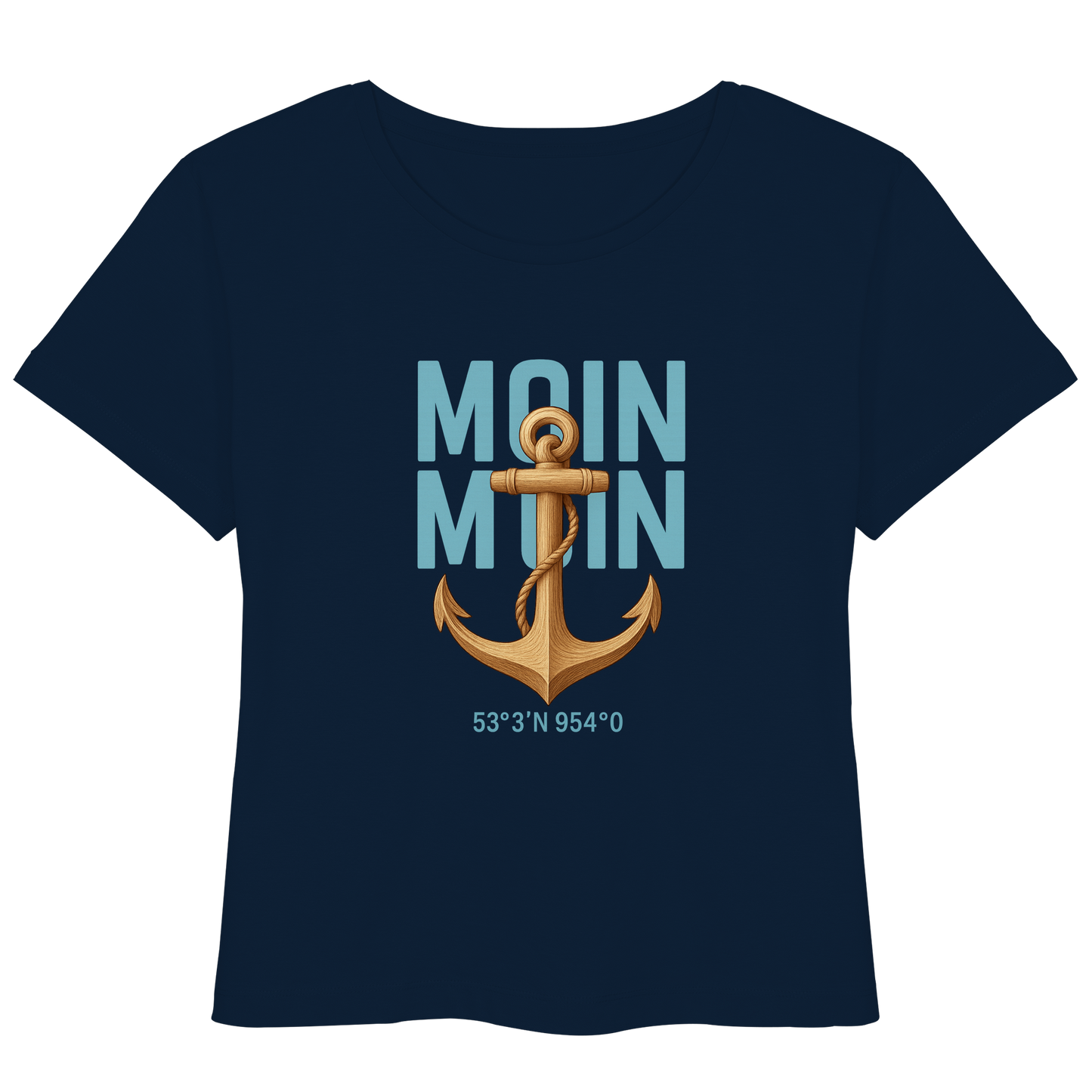 Nachhaltiges Frauen T-Shirt Rückenwind, maritimes Design

