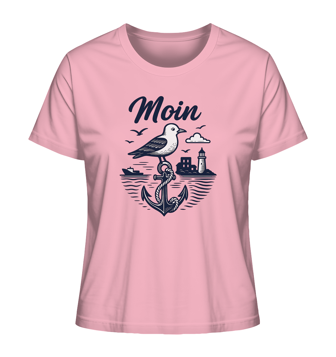 Rückansicht Damen Shirt LLOOVA Heimathafen

