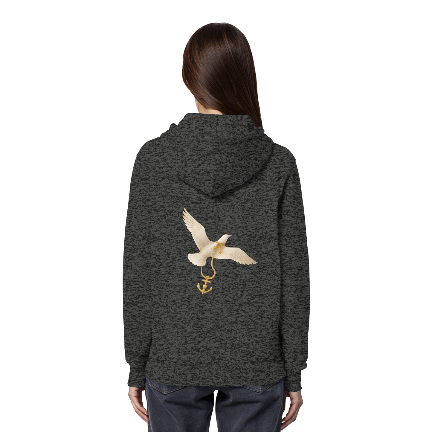 Rückenwind Organic Damen Hoodie mit Statement

