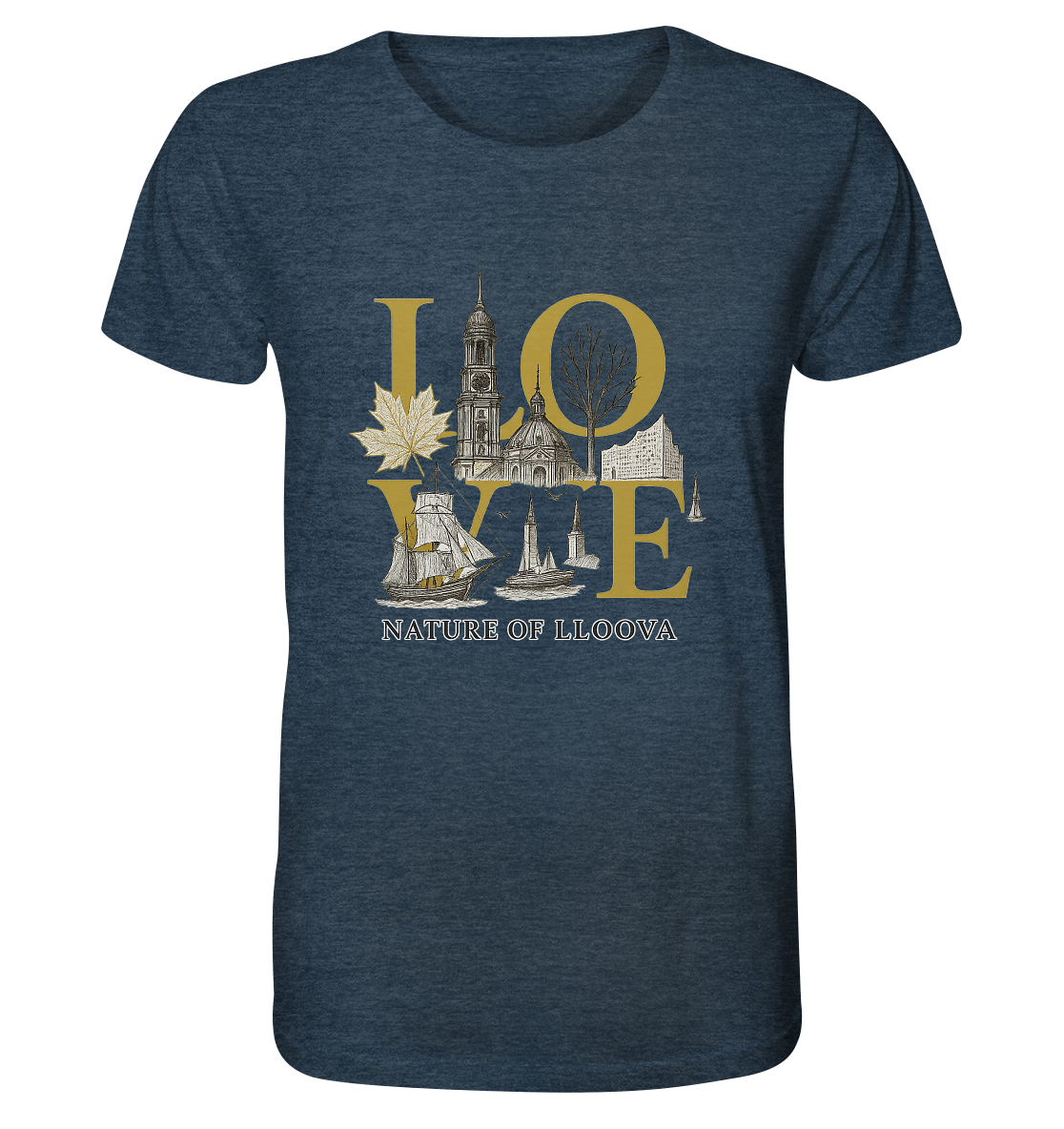 Urban inspiriertes Hamburg-Liebeserklärung Shirt

