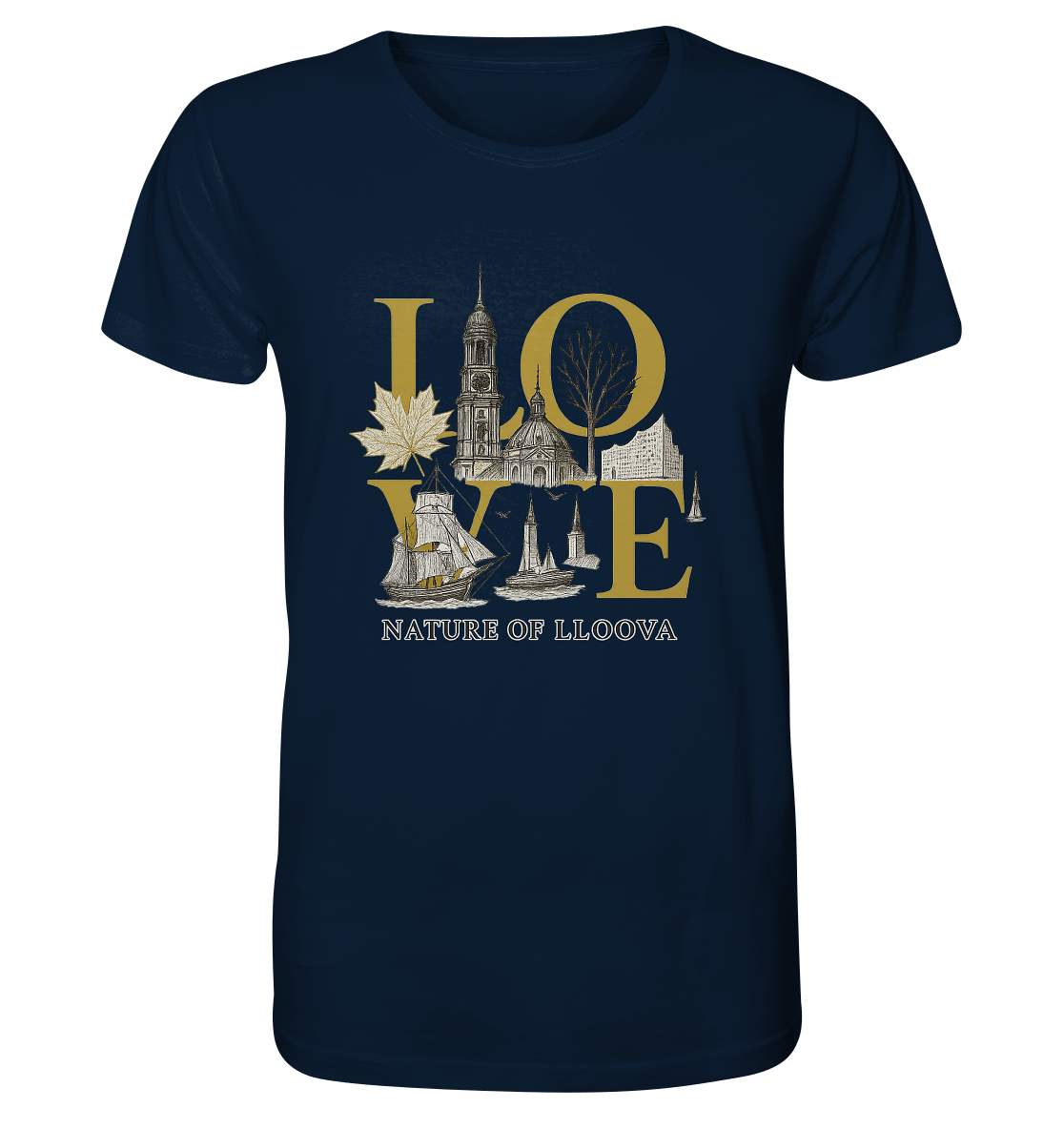 Urbanes T-Shirt aus 100 % Bio-Baumwolle

